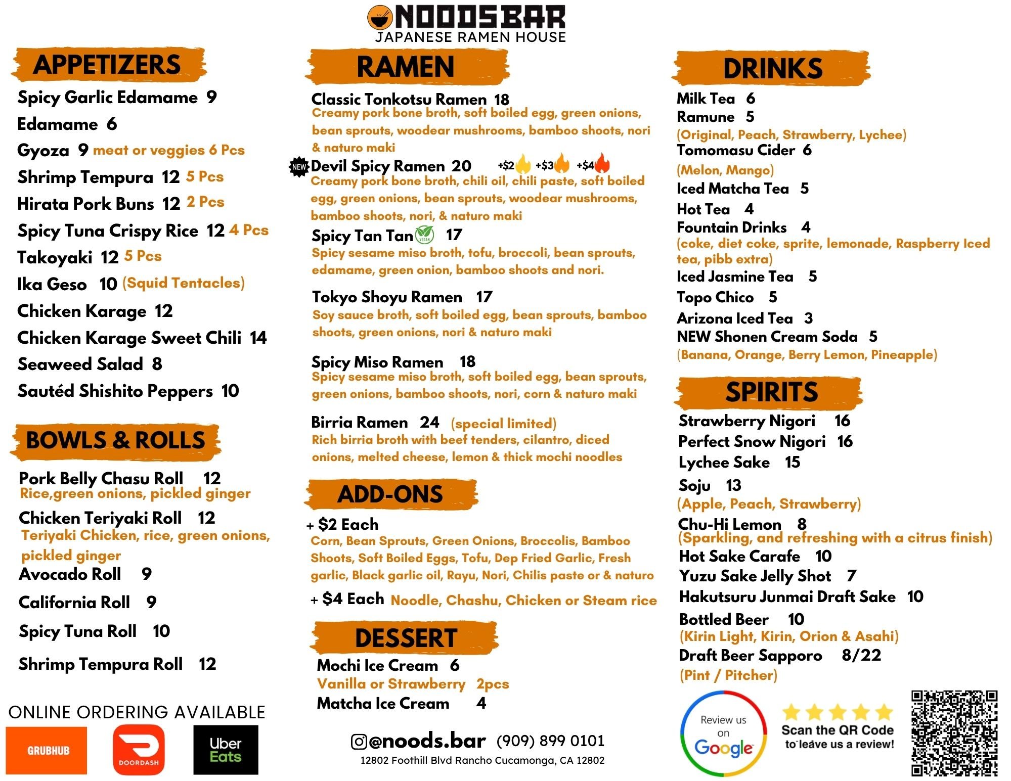 Noods Bar: Authentic Ramen Experience in Rancho Cucamonga